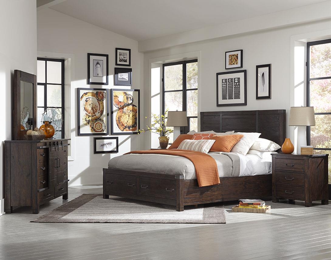 Magnussen Home Pine Hill Bedroom AB356124 Transitional Rustic